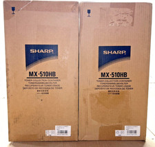 Set of 2 Genuine Sharp MX510HB / MX-510HB Toner Collection Container MX-4112 picture