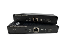 SIIG HDMI Over Ethernet 4K USB & KVM Extender CE-H26Y11-S1 w/ Power Adapters picture