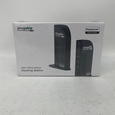 New Plugable UD-ULTCDL USB-C Triple HDMI Monitor Docking Station 100W Charging picture