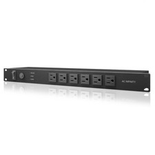 TESLACORE A2, Rack Mount Power Distribution Unit 1U, 6 Front & 6 Rear Outlets picture
