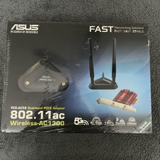 ASUS PCE-AC56 DUAL BAND PCI-E  WIFI ADAPTER 802.11AC WIRELESS-AC1300 ULA1-29 picture