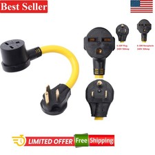 NEMA 6-50P to 6-30R Power Cord Adapter 240V 50A Outdoor Compatible with Gener... picture