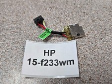 HP 15-f222wm 15-f223nr 15-f224wm 15-f233wm AC DC Power Jack Charging Port Cable picture