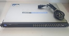 CISCO LINKSYS SLM224G BUSINESS 24-PORT 10/100 2-PORT GIGABIT SMART SWITCH picture