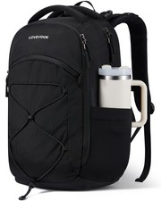 LOVEVOOK Everyday Laptop Backpack for Women & Men With Giant 15.6 Inch, Black picture