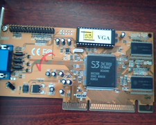 AGP card S3 VGA Trio 3D/2X OnBoard QCA2HC VA-368 4M SDRAM P9A0180-01604-01786  picture