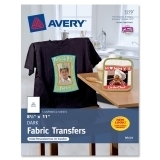 Avery 3279 - Printable T-Shirt Iron-On Transfers Dark Fabrics - 5 Sheets 8.5x11 picture