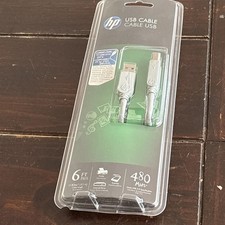 HP Monster 6 ft. A to B USB Cable 480 MbPS USB-6 ES 122243-00 – NEW - SEALED picture
