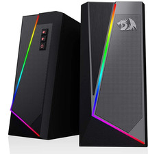 Redragon GS520 RGB Desktop Speakers, 2.0 Channel PC Computer Stereo Speaker USED picture