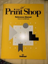 the (year 1990)NEW print shop reference manual ONLY,NO disc picture