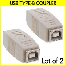 2PCS USB Printer Cable Coupler B Female to B Female Adapter Connector Converter picture