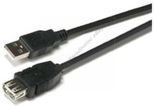 Lot5pk 15ft long USB2.0 A Male~Female Extension Webcam/Printer Cable$SHdis{BLACK picture