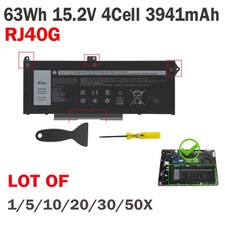 ❤️LOT Battery For Dell Latitude 5420 5520 Precision 3560 075X16 WY9DX RJ40G 63WH picture