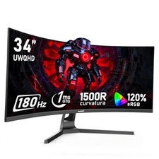 34 Inch Ultrawide Curved 180Hz Gaming Monitor,UWQHD PC 34 inch UWQHD 180Hz picture