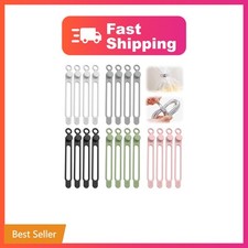 20Pcs Silicone Cable Ties, 2026 New Data Cable Organizer, Silicone Cable Ties... picture
