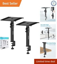 Adjustable Studio Monitor Stands - Set of 2, Height 12