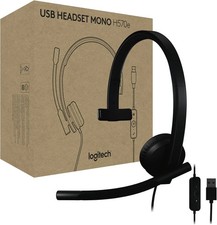 Logitech H570e USB Stereo Headset - Black (981-000574) picture