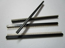 50 pcs Gold Plated 1.0mm 1x50 50pin Breakable Female Pin Header Single Row Strip picture