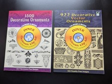 Decorative Oranaments & Vector Ornaments Clip Art 2V Lot Dover picture