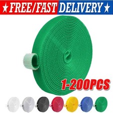 1M Cable Organizer Wire Winder –Cord Management Tape for Earphones & Charger LOT picture