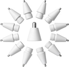 Replacement Tips for Apple Pencil, Palladium Plated Metal, 12-Pack picture