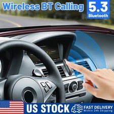 Bluetooth 5.3 Receiver 3.5mm AUX Car Wireless Audio Adapter LED Display Mic picture