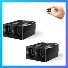 Deer Whistles Plastic Black Double Horn 2 Pack Warning Devices picture