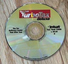 Quicken TurboTax Deluxe Intuit Tax Year 1999 v. 99.00 R  Refund 1040 W-2 picture