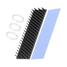 1Set 70x20x6mm Copper Heatsink M.2 SSD Cooler w Thermal Pad Rubber Ring picture