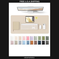 YSAGi PU Leather Desk Pad, 31.5 x 15.8 Inch Waterproof Blotter - Eggshell picture
