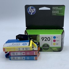 Genuine HP 920 OEM Tri-Color Ink Cartridges Cyan Magenta Yellow EXP 11/2019 NEW picture