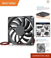 Efficient 80mm x 10mm Brushless Cooling Fan - Space-Saving for PCs & Laptops picture