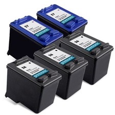 5PK HP 56 57 Ink Cartridge C6656AN C6657AN OfficeJet 6110 5510 4215 4110 Printer picture