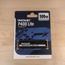 Patriot P400 Lite P400L 500Gb PCIe Gen 4x4 NVMe M.2 SSD Storage Drive Disk 2280 picture