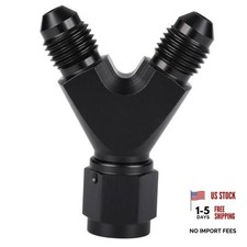 4AN Female to Dual 4AN Male Y Block Fitting Splitter 4AN Female to 2 x 4AN Male picture