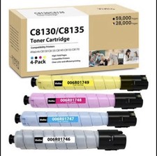 C8130/C8135 CMYK Compatible Toner 4 Pack Laser for Xerox 006R01746-49 picture