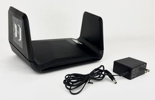 NETGEAR Nighthawk AXE7800 Tri-Band Wi-Fi Router RAXE300-100NAS - Black - U picture
