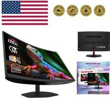 New Curved 24-inch Gaming Monitor 1ms 100Hz 1500R DisplayPort HDMI X2 Eye Ca... picture