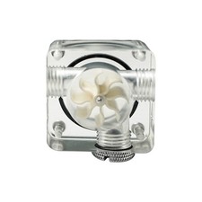 White Impeller Square Acrylic Water Flow Indicator PC Cooling Monitor G1/4 picture