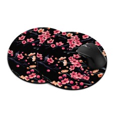 2pcs Gaming Mouse Mat Pad Non-Slip Circle Round Mousepad For Computer PC Desk picture