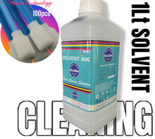 Premium Eco Solvent Fluid + Foam Cleaning Swaps Roland Mutoh Agfa Mimaki Printer picture