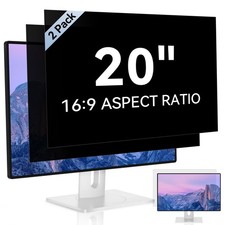 2 Pack 20 Inch Computer Privacy Screen for 16:9 Aspect Widescreen Monitor picture