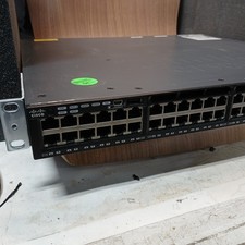 Cisco Catalyst 3650 48 Port Gigabit Switch PoE+ 1550W 2x10G WS-C3650-48PD Tested picture