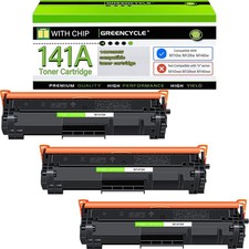 3PK NEW CHIP Toner Cartridges 141A Fit for HP M110w M139w M140w Black , 950Pages picture