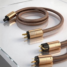 5N Audio OFC US/EU HiFi Audio Power Cable Audiophile Schuko Main Supply Cord picture