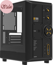 Micro ATX ITX Mid Tower PC Case Tempered Glass ARGB Control picture