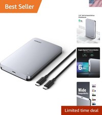 High-Speed 6TB USB 3.1 Gen 2 Hard Drive Enclosure - Ideal for MacBooks & PCs picture