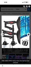 ARES WING Heavy Duty Gas Spring Monitor Support picture