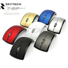 2.4GHz Foldable Arc Wireless Optical Mouse Mice+USB Receiver For PC picture