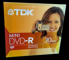 TDK Mini DVD-R Disc 30 Minute DVD Unopened picture